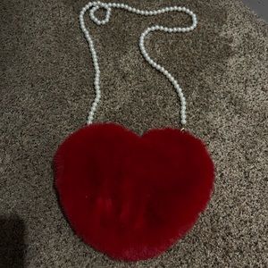 super cute red heart purse.